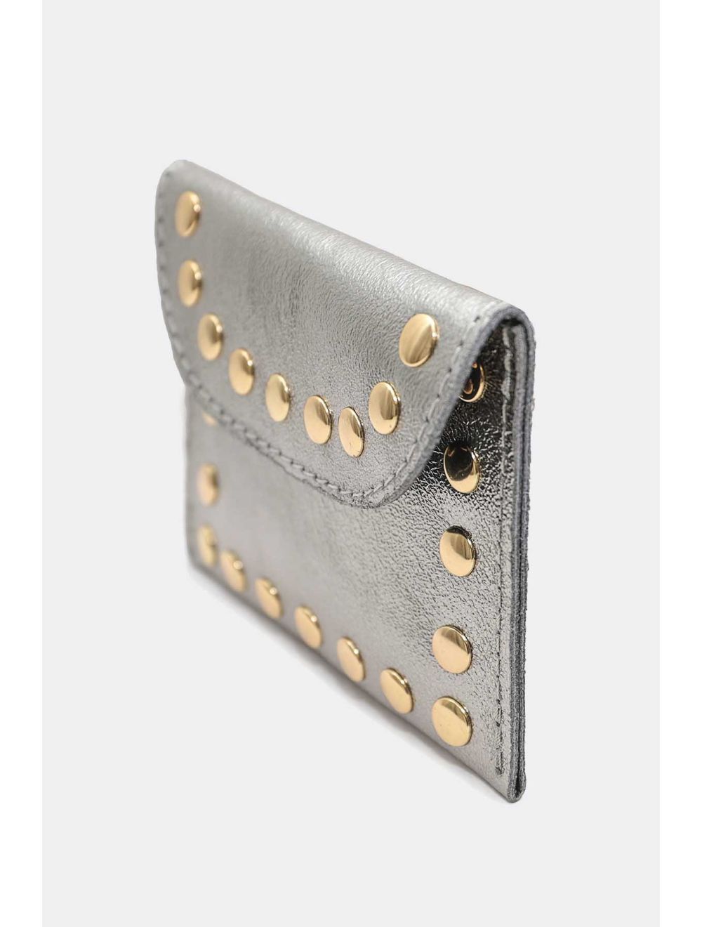 Tom&eva Porte-monnaie En Cuir Métallisé 4904B LEINA METAL-Argenté