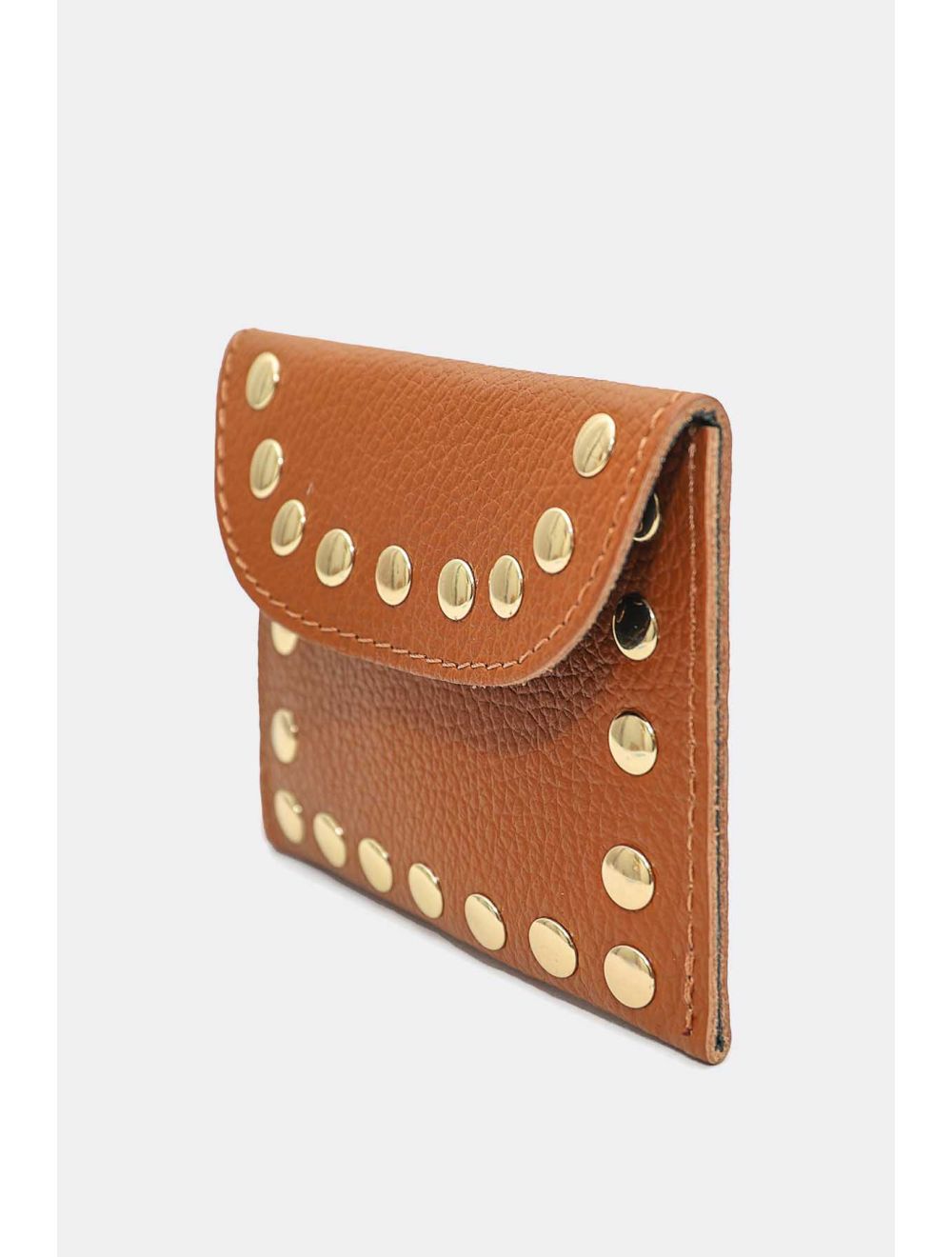 Tom&eva Porte-monnaie En Cuir Vachette Grainée 4904 LEINA-Cognac