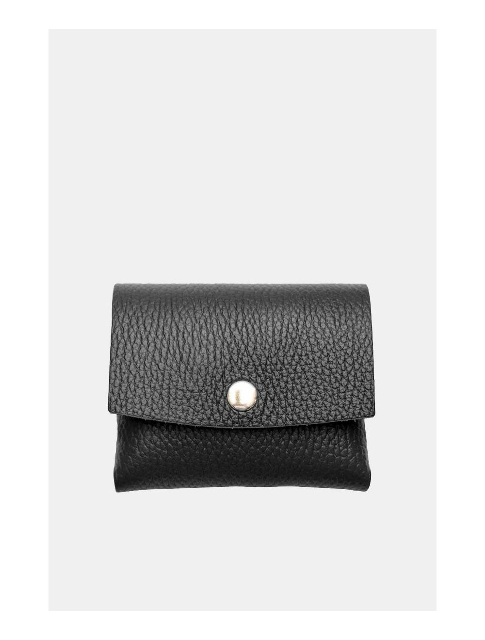Tom&eva Porte-monnaie En Cuir Vachette Grainée JUNE 4900-Noir