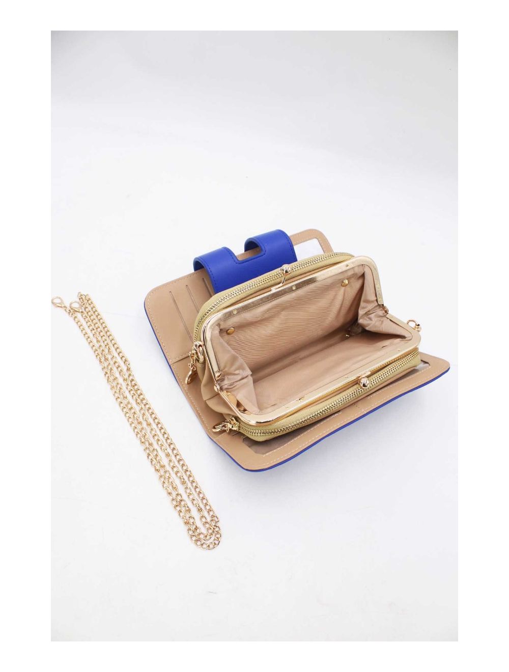 tom&eva Portefeuille Compagnon Femme Avec Lettre D Métallique 16D-1348D-Bleu