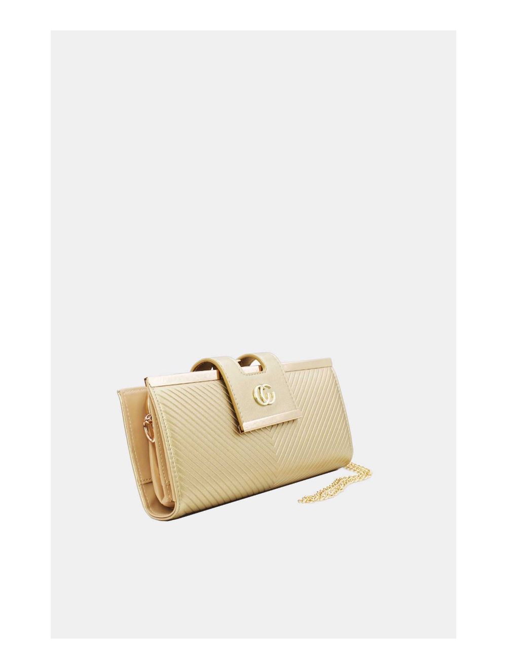 Tom&eva Portefeuille Effet Cuir Decoré Par Lettres 16D-1350-Gold