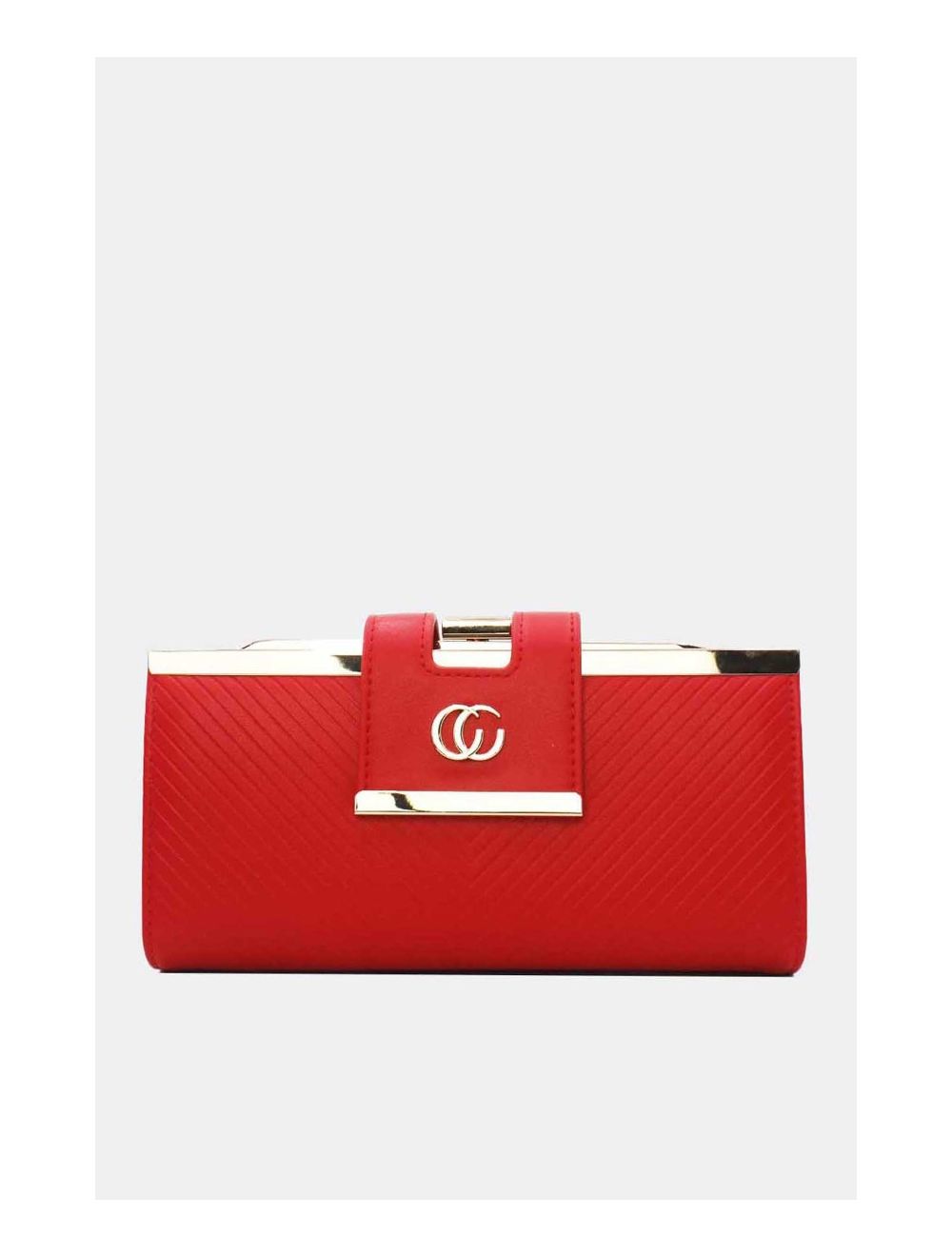 Tom&eva Portefeuille Effet Cuir Decoré Par Lettres 16D-1350-Red