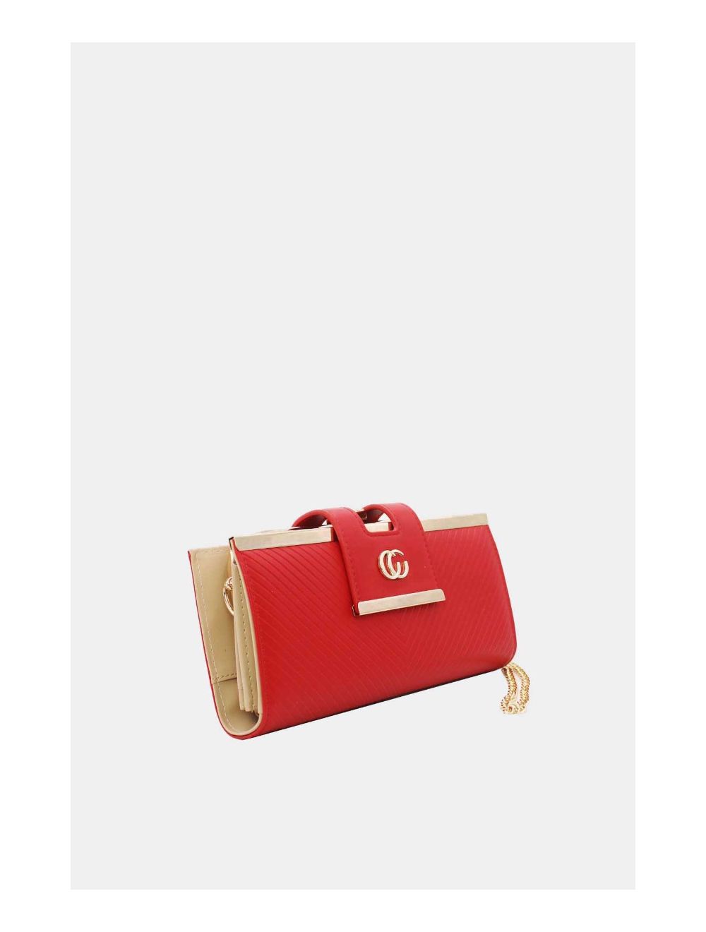 Tom&eva Portefeuille Effet Cuir Decoré Par Lettres 16D-1350-Red