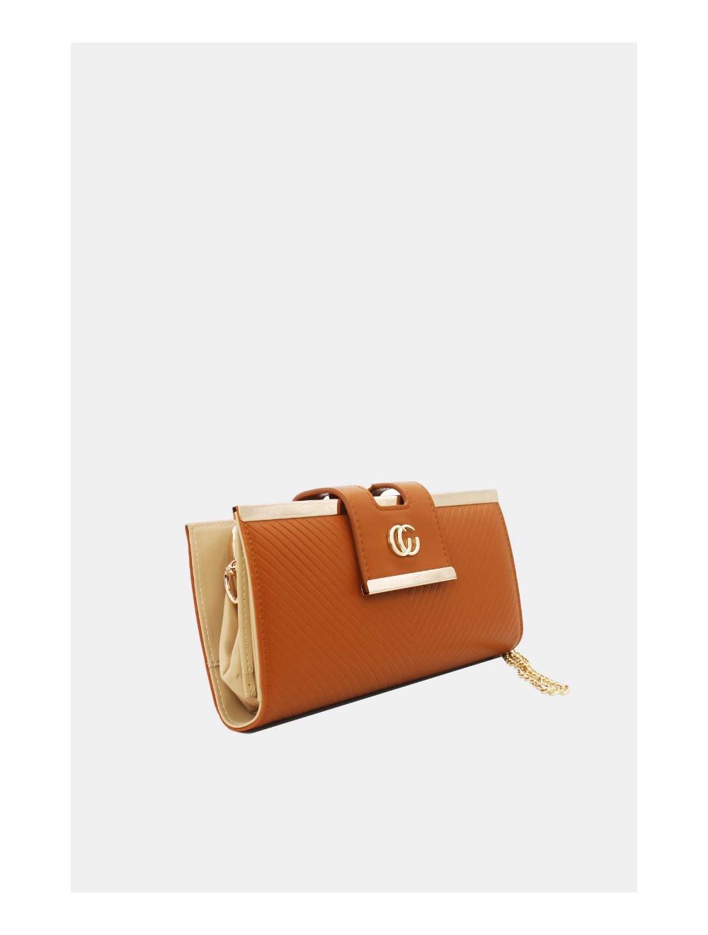 Tom&eva Portefeuille Effet Cuir Decoré Par Lettres 16D-1350-Brown
