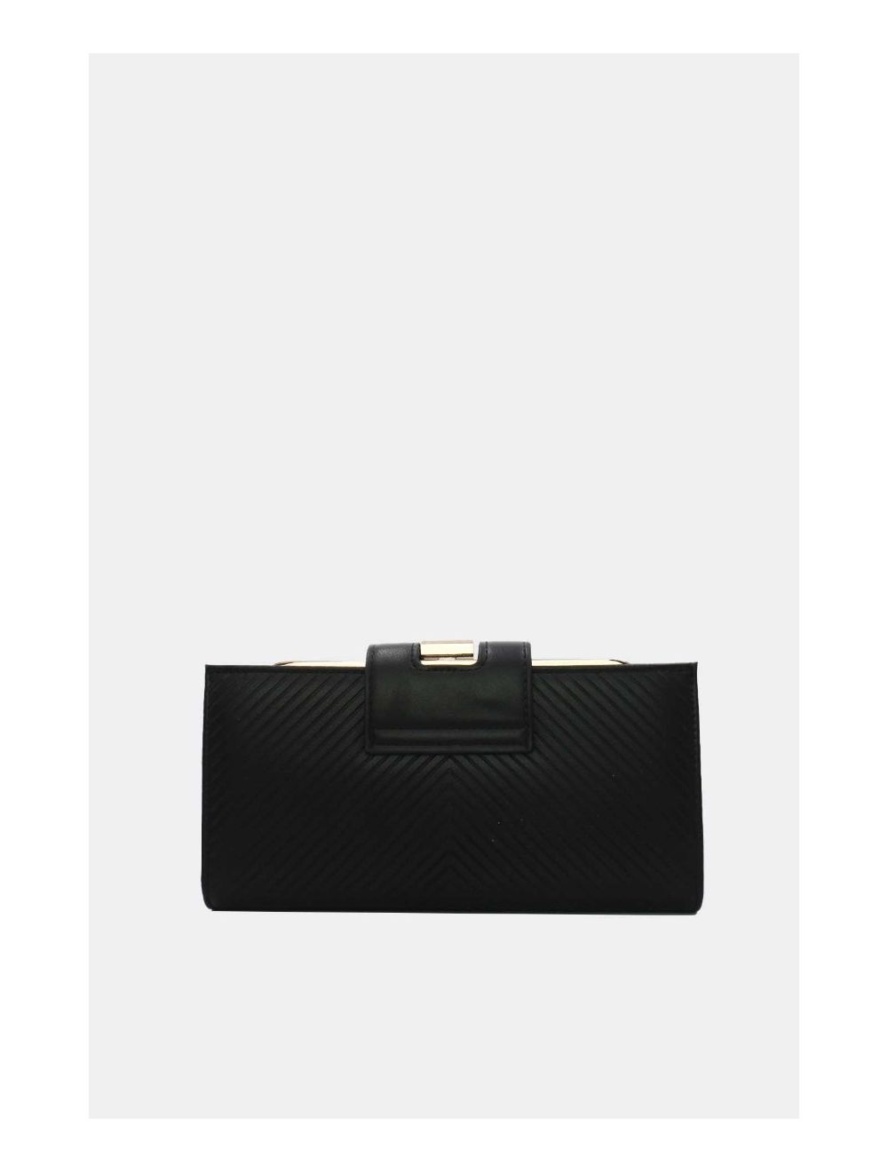 Tom&eva Portefeuille Effet Cuir Decoré Par Lettres 16D-1350-Black