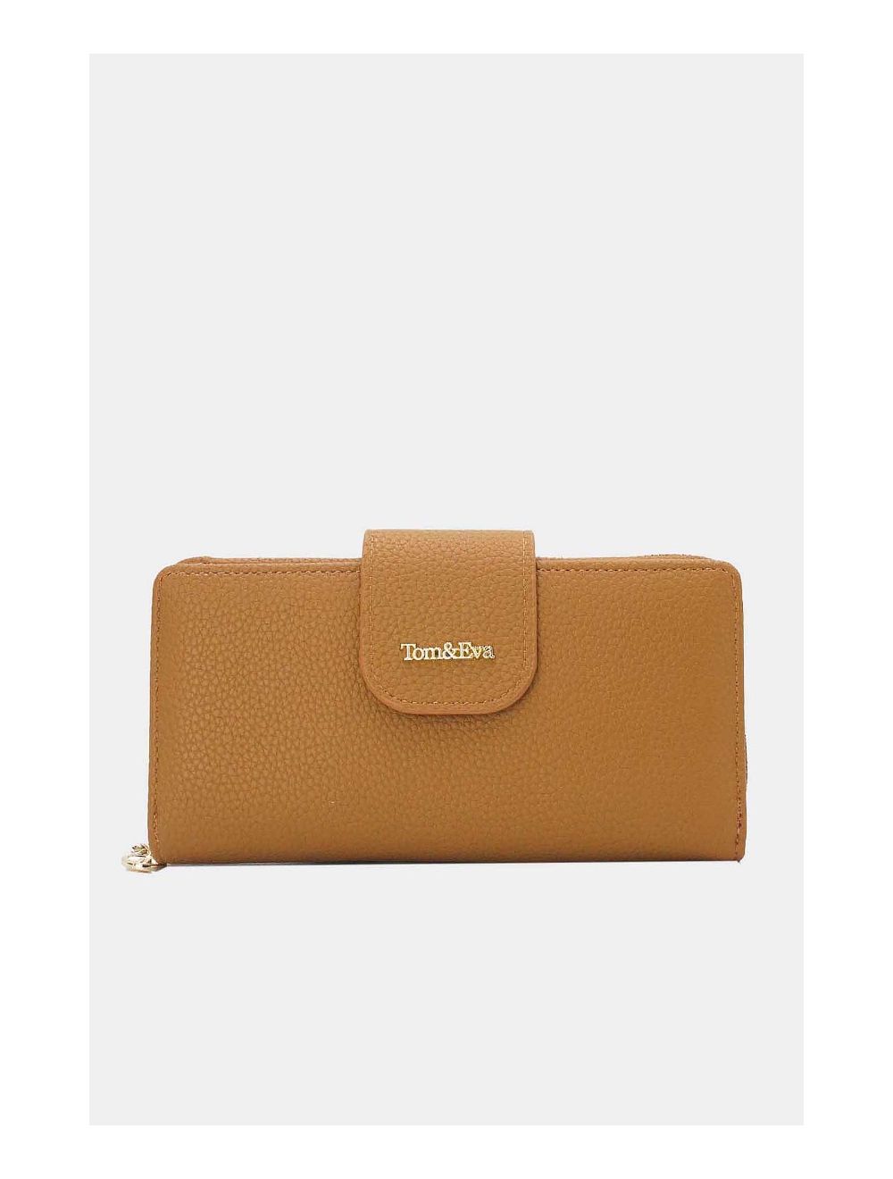 tom&eva Portefeuille Effet Cuir Grainé 24P-5980-Jaune