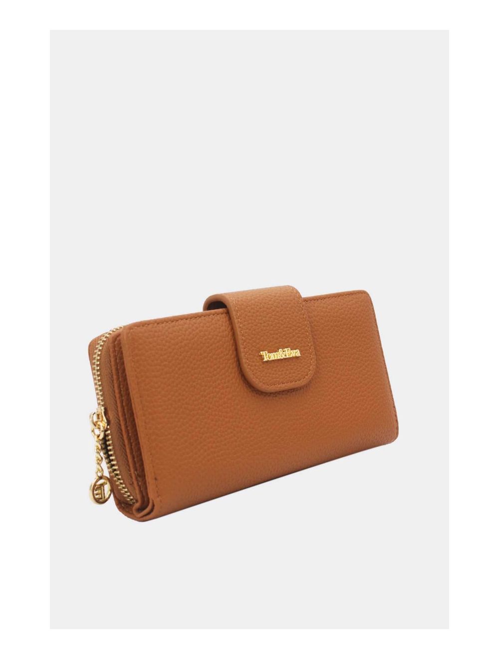 Tom&eva Portefeuille Effet Cuir Grainé 24P-5980-Marron