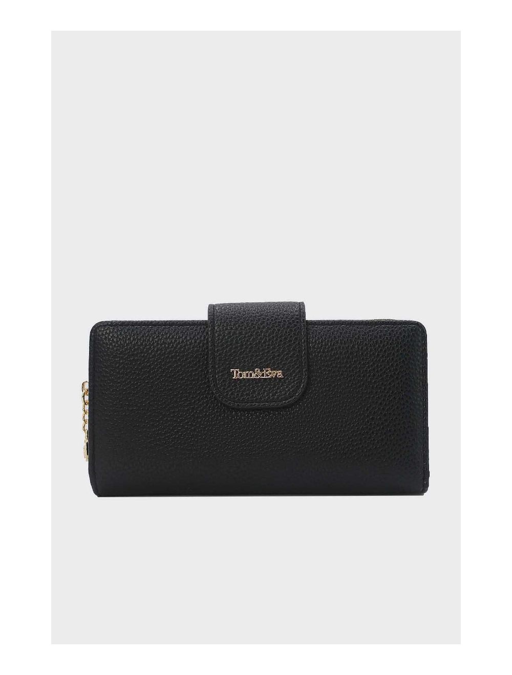 Tom&eva Portefeuille Effet Cuir Grainé 24P-5980-Noir