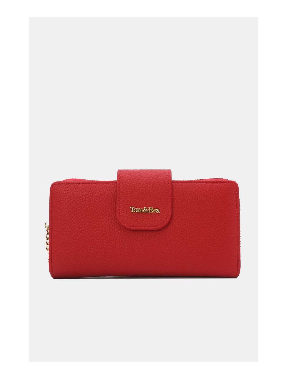 Tom&eva Portefeuille Effet Cuir Grainé 24P-5980-Rouge