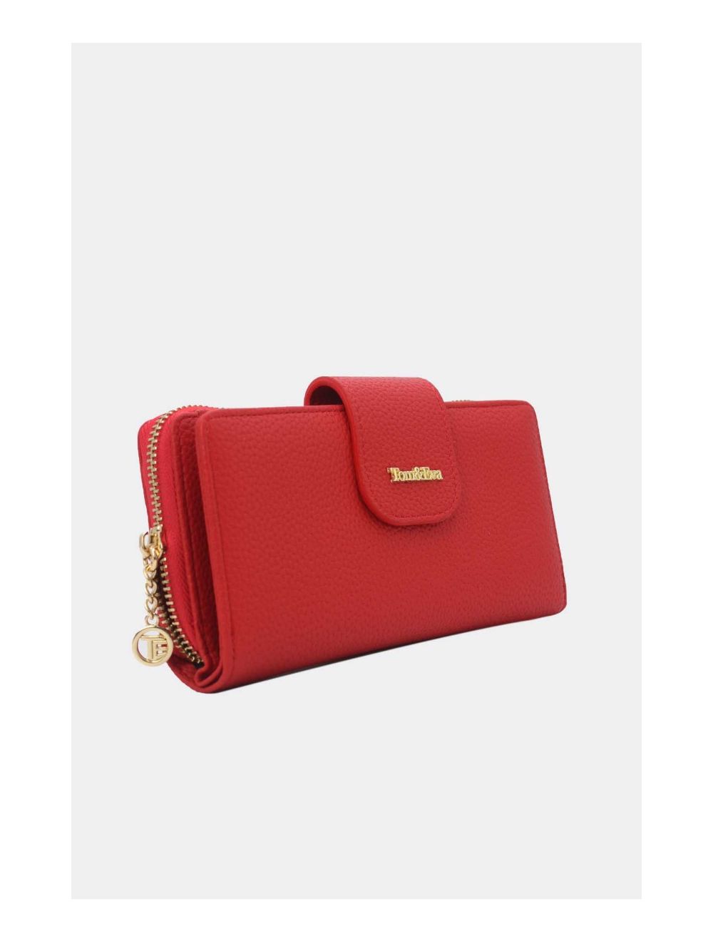 Tom&eva Portefeuille Effet Cuir Grainé 24P-5980-Rouge