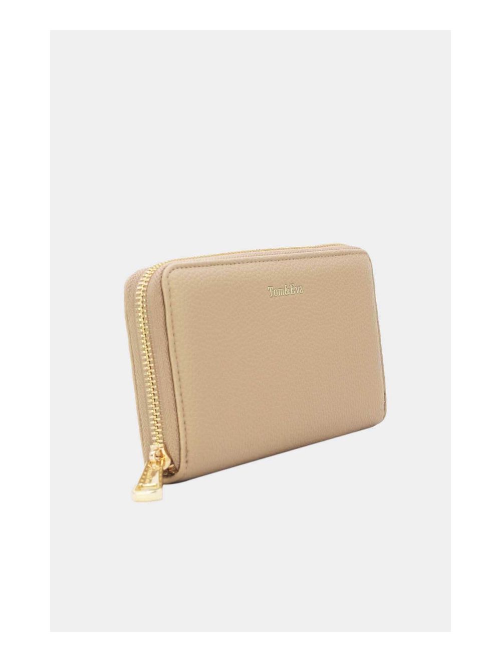 Tom&eva Portefeuille Effet Cuir Grainé 24P-6047-Abricot