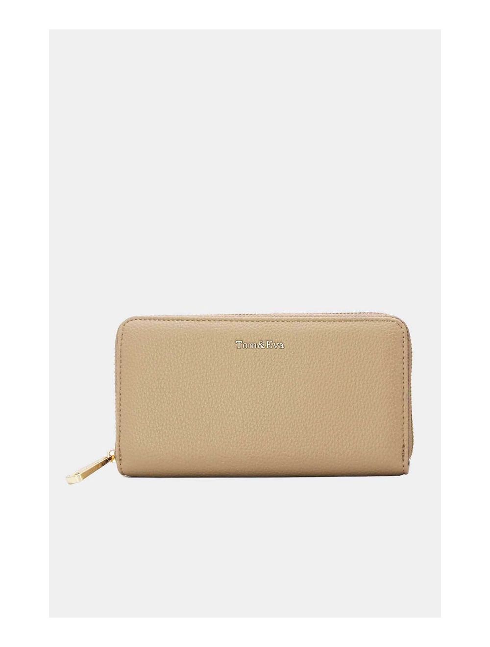 tom&eva Portefeuille Effet Cuir Grainé 24P-6047-Abricot