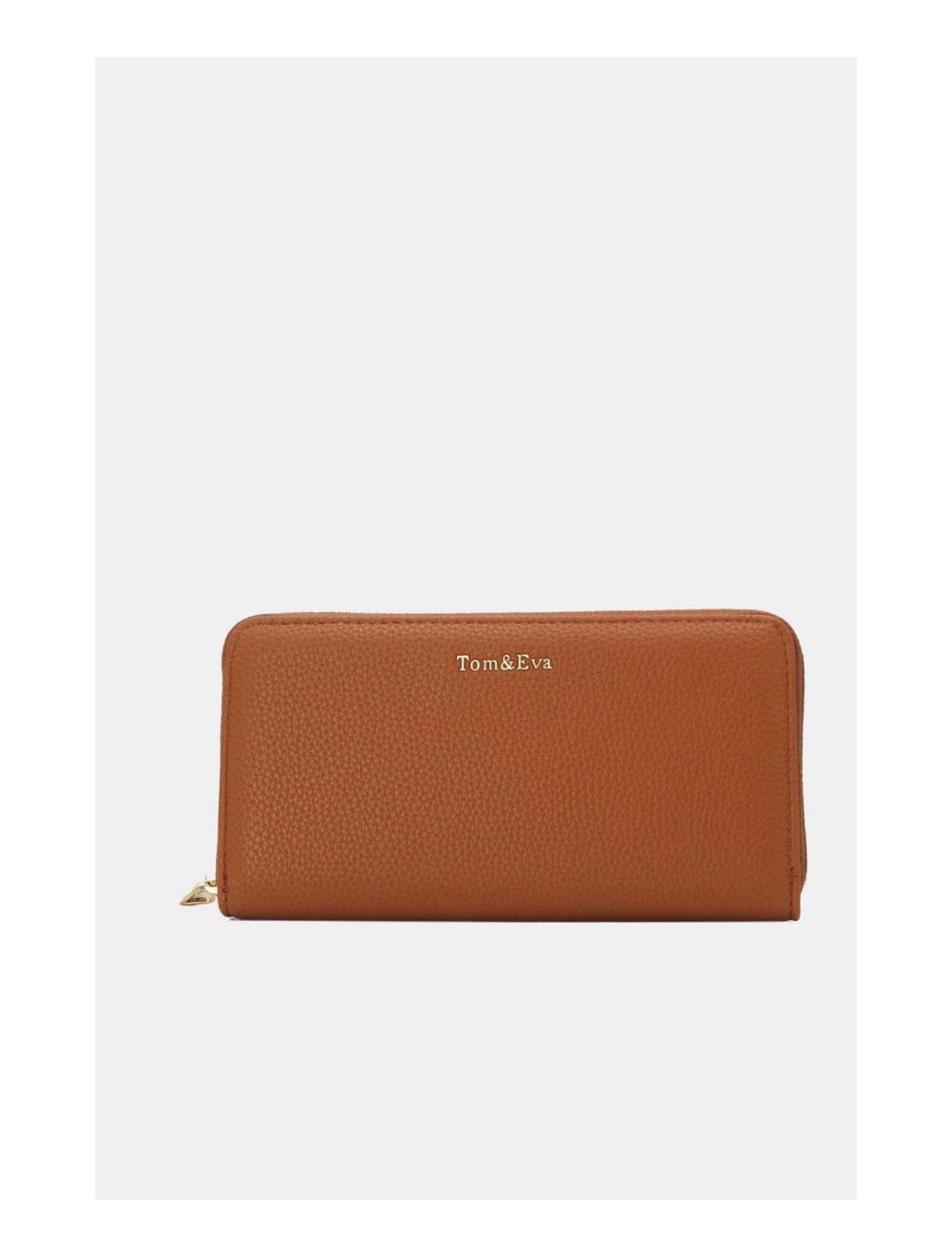 Tom&eva Portefeuille Effet Cuir Grainé 24P-6047-Marron