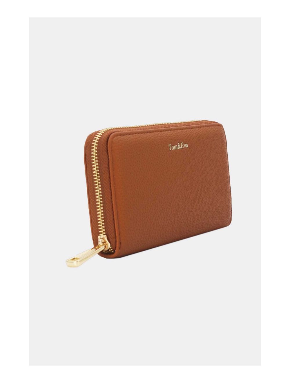 Tom&eva Portefeuille Effet Cuir Grainé 24P-6047-Marron