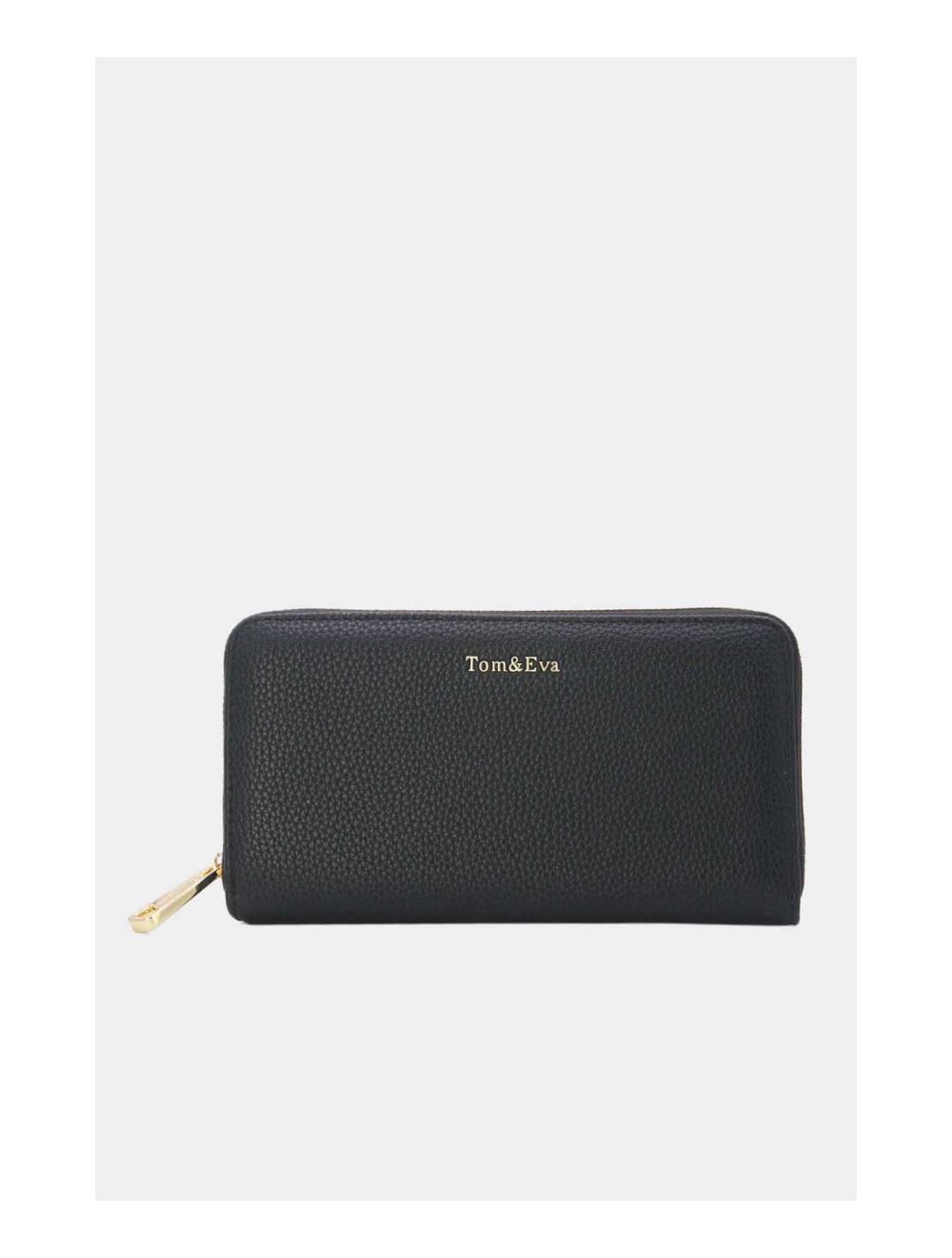 Tom&eva Portefeuille Effet Cuir Grainé 24P-6047-Noir