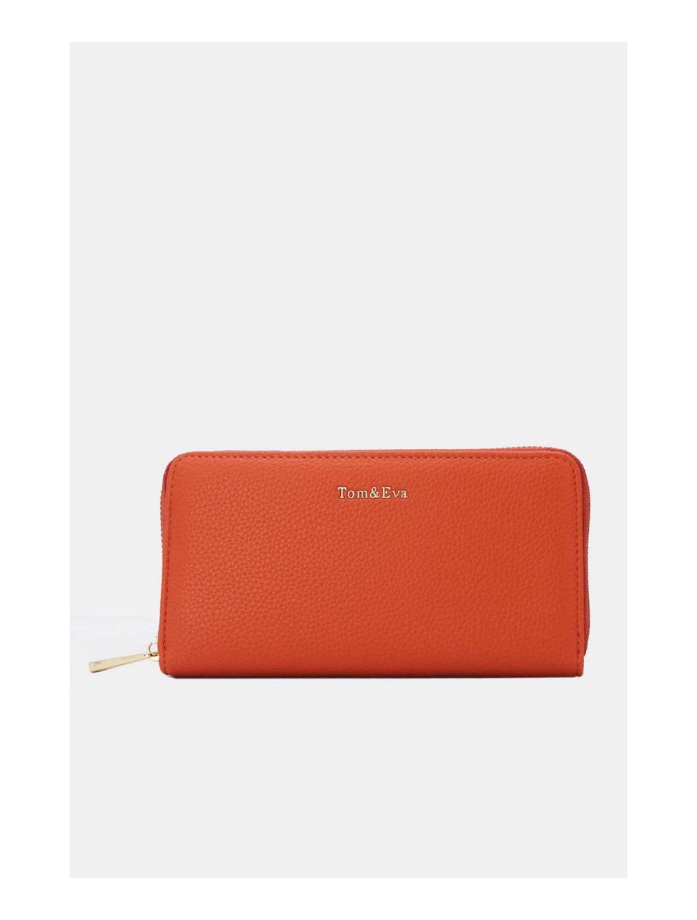 Tom&eva Portefeuille Effet Cuir Grainé 24P-6047-Orange