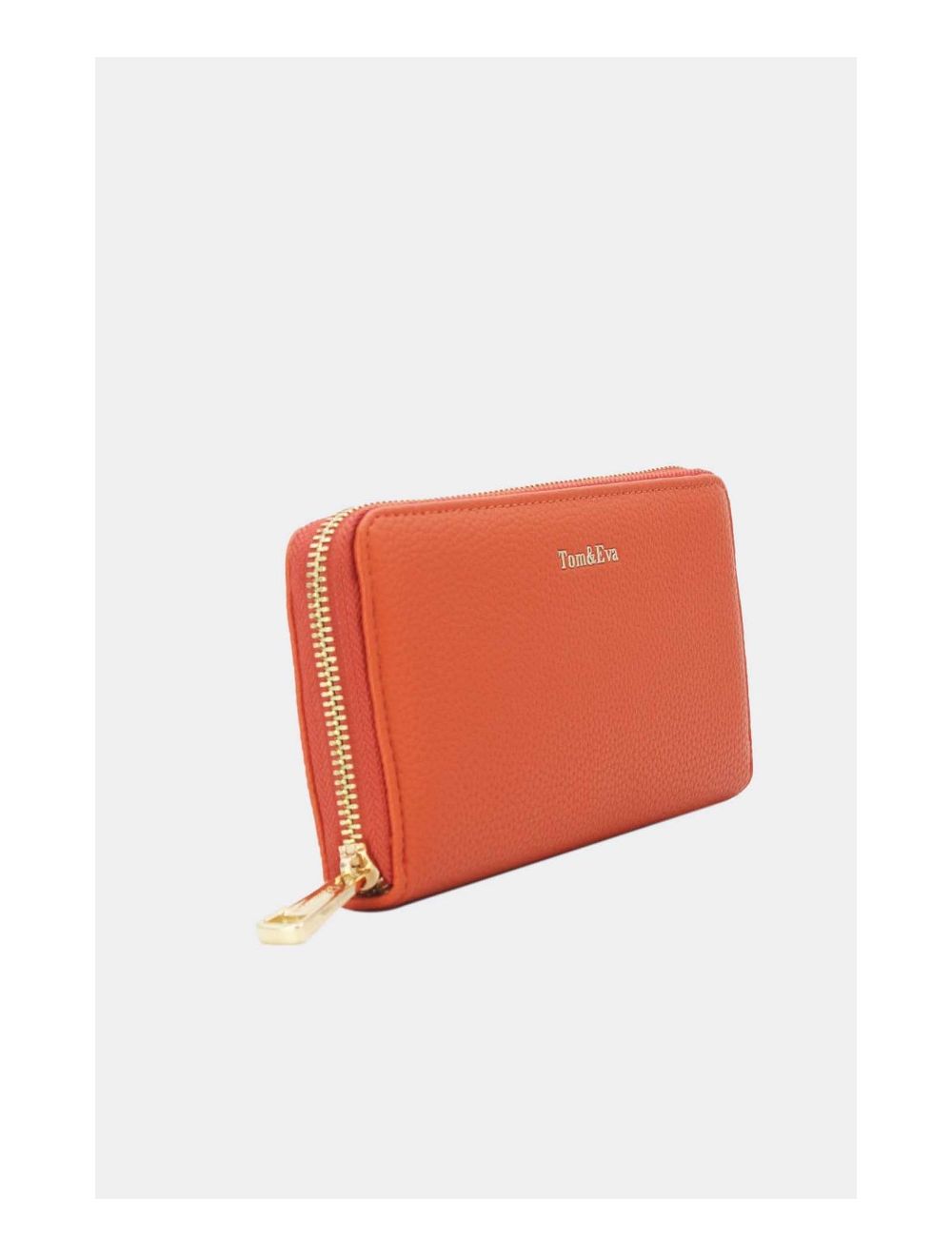 Tom&eva Portefeuille Effet Cuir Grainé 24P-6047-Orange