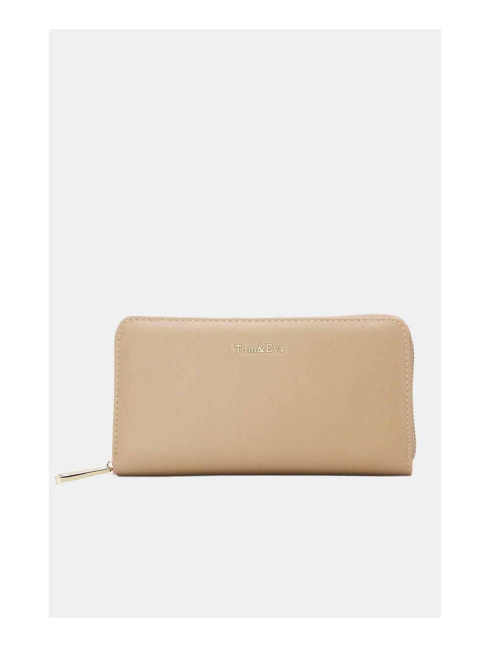 Tom&eva Portefeuille Effet Cuir Lisse 24P-6046-Abricot