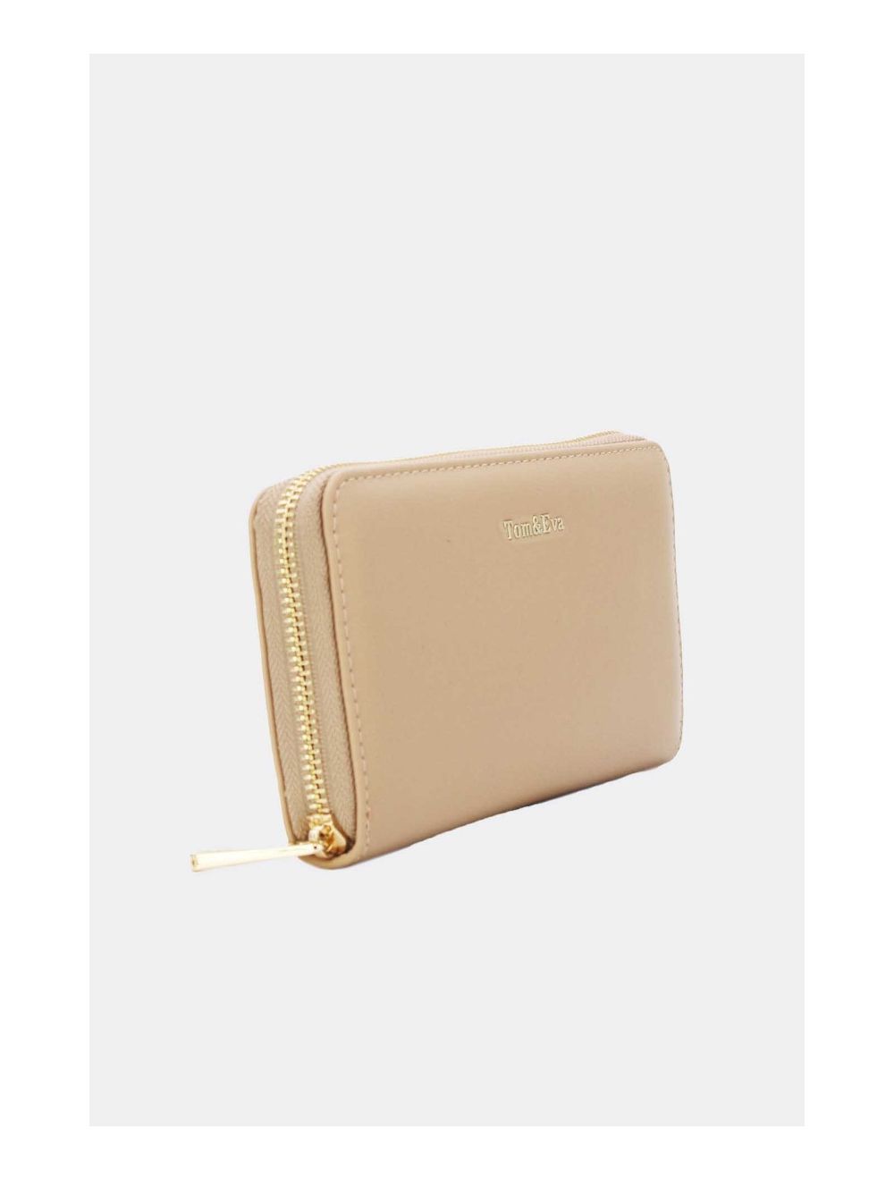 Tom&eva Portefeuille Effet Cuir Lisse 24P-6046-Abricot