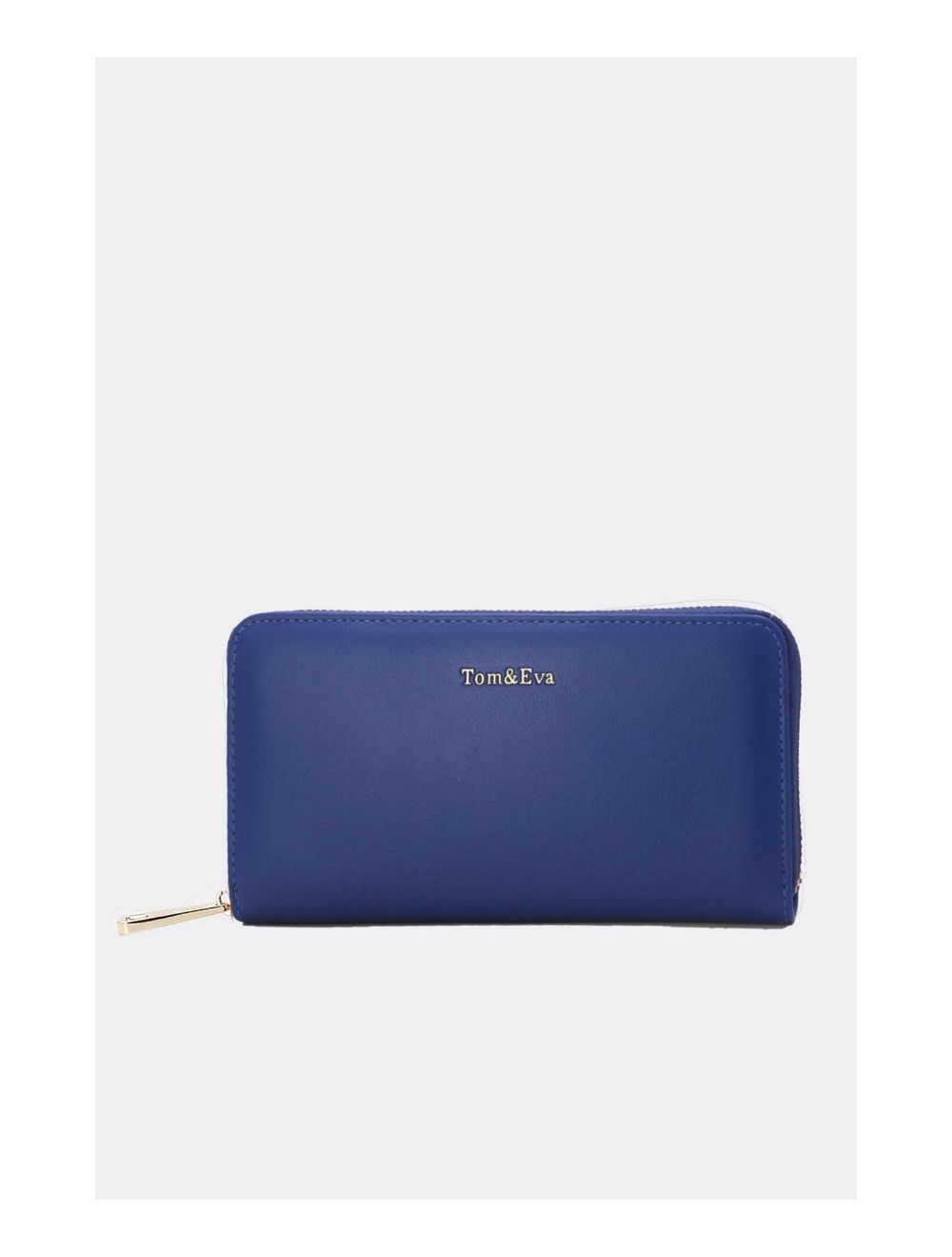 Tom&eva Portefeuille Effet Cuir Lisse 24P-6046-Bleu