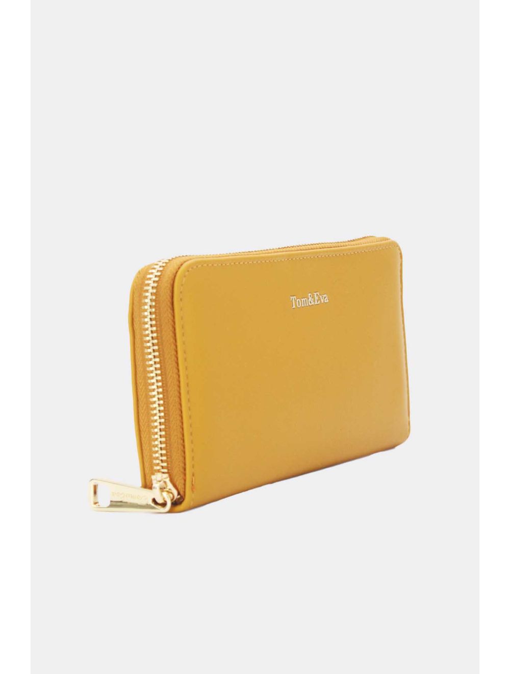 Tom&eva Portefeuille Effet Cuir Lisse 24P-6046-Jaune