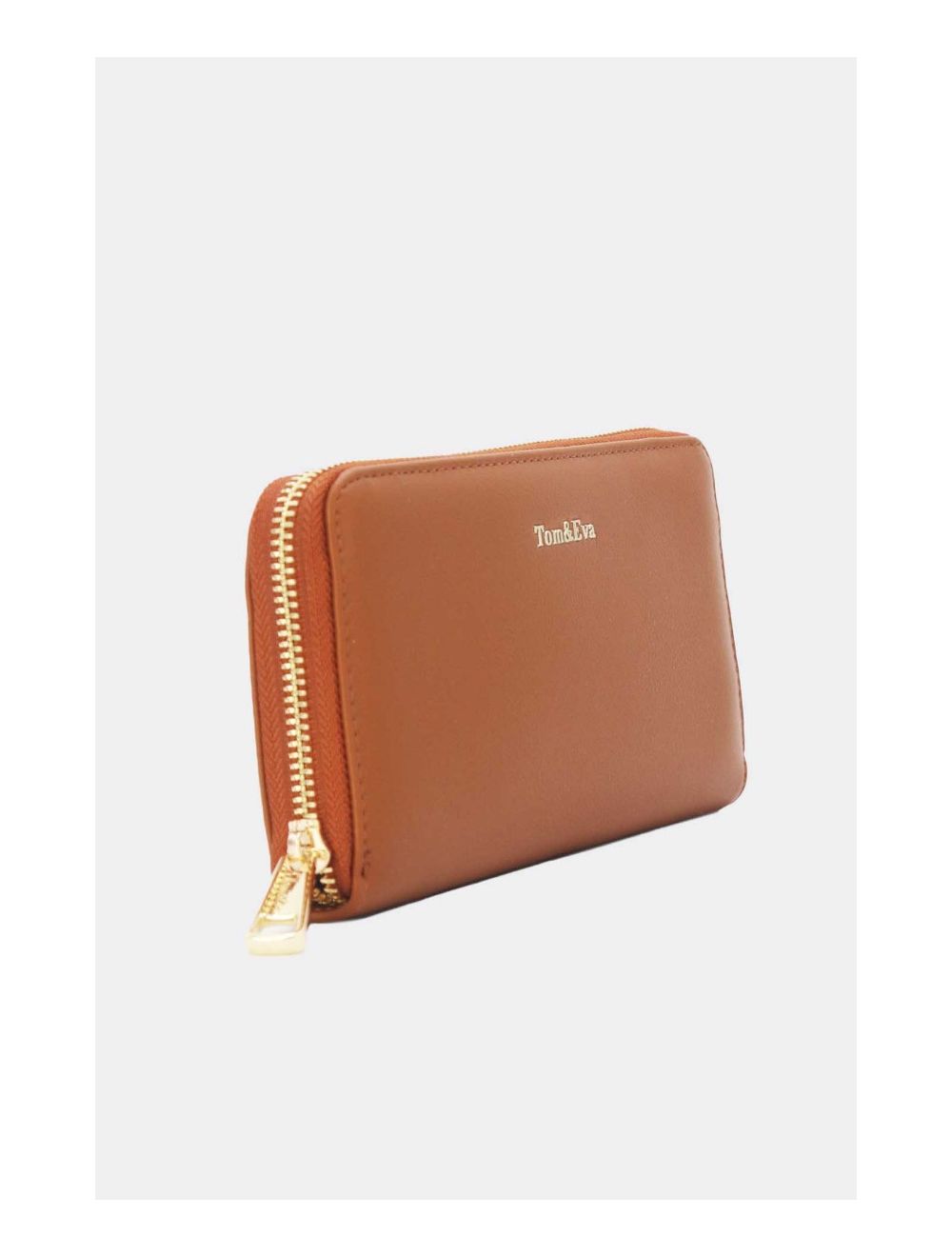 Tom&eva Portefeuille Effet Cuir Lisse 24P-6046-Marron
