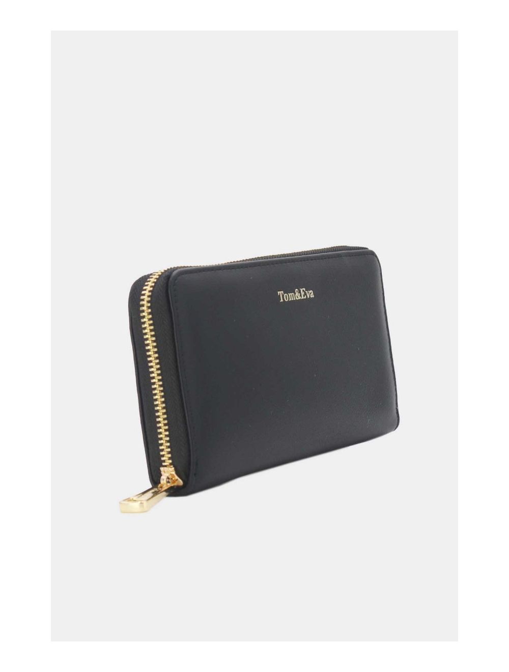 Tom&eva Portefeuille Effet Cuir Lisse 24P-6046-Noir