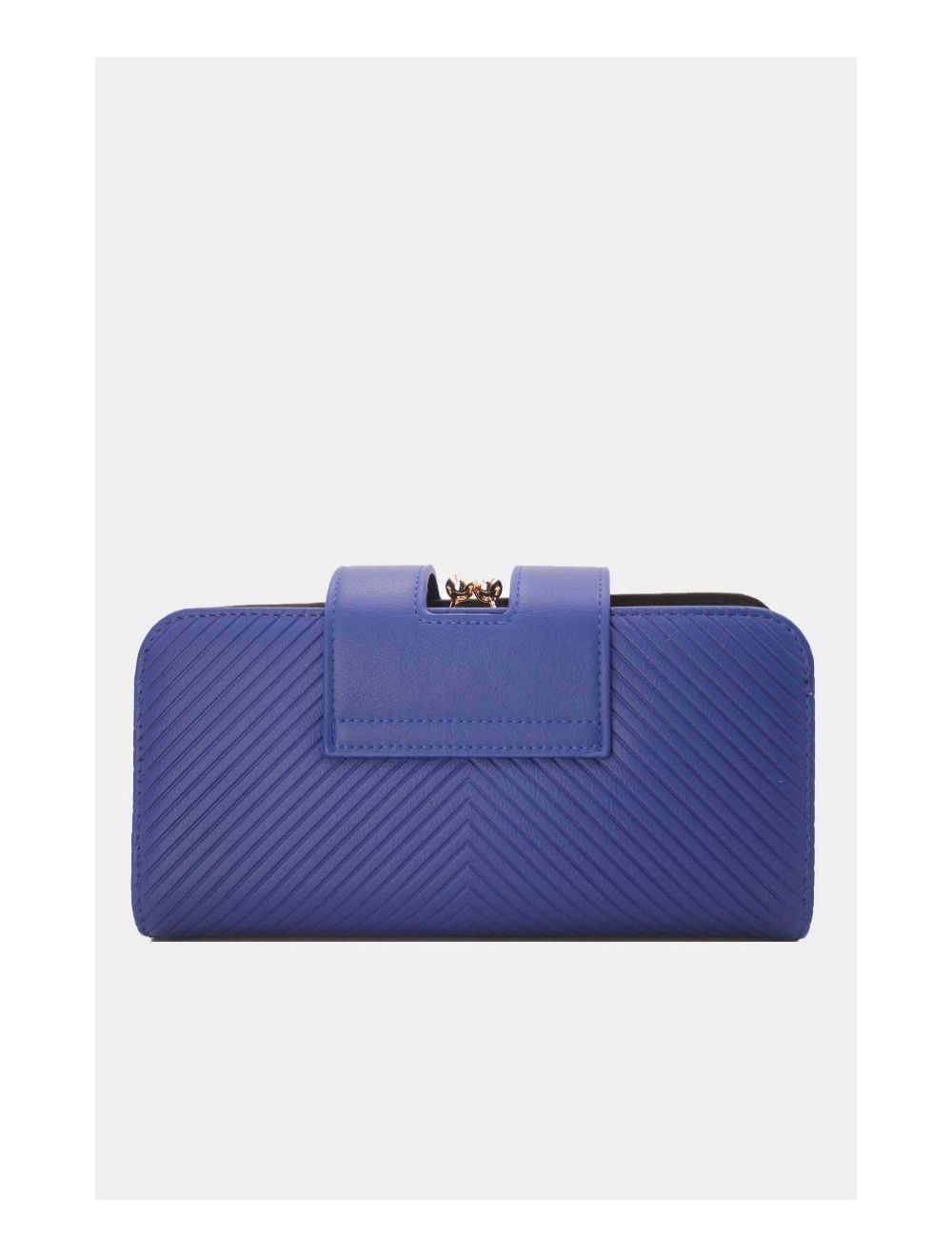 Tom&eva Portefeuille Effet Cuir Multipoches 16D-1349-Bleu