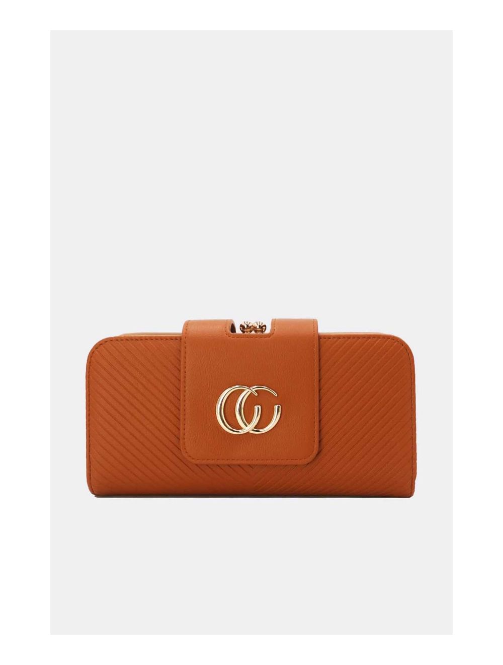 Tom&eva Portefeuille Effet Cuir Multipoches 16D-1349-Marron