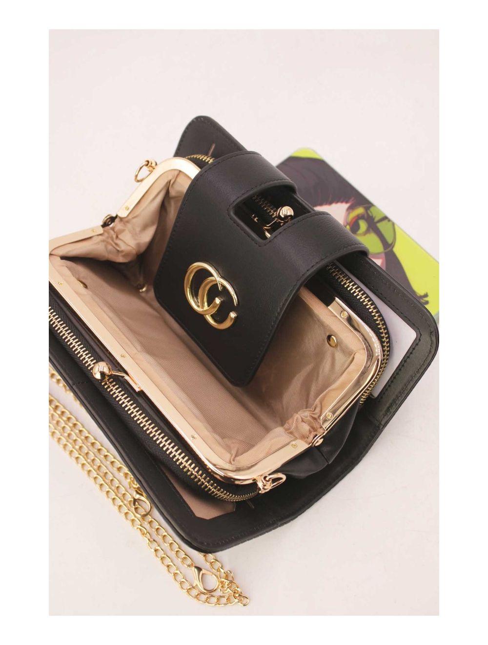 tom&eva Portefeuille Effet Cuir Multipoches 16D-1349-Noir