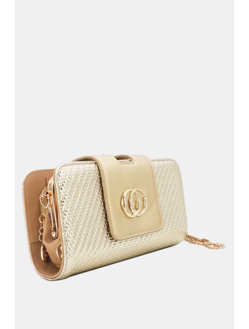 Tom&eva Portefeuille Effet En Paille Multipoches 16D-1349T-Doré