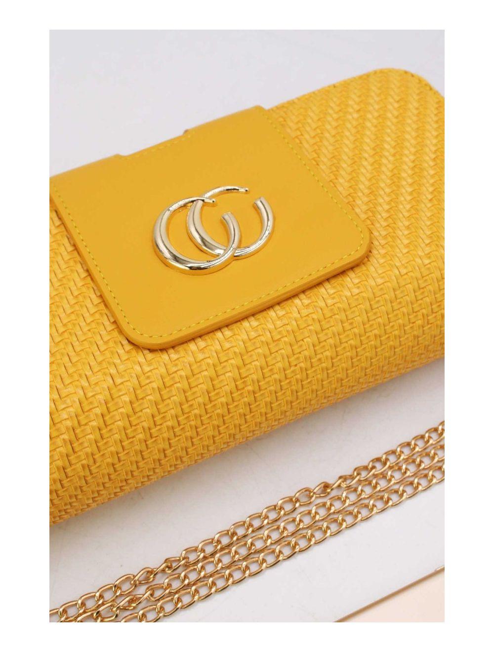 tom&eva Portefeuille Effet En Paille Multipoches 16D-1349T-Jaune