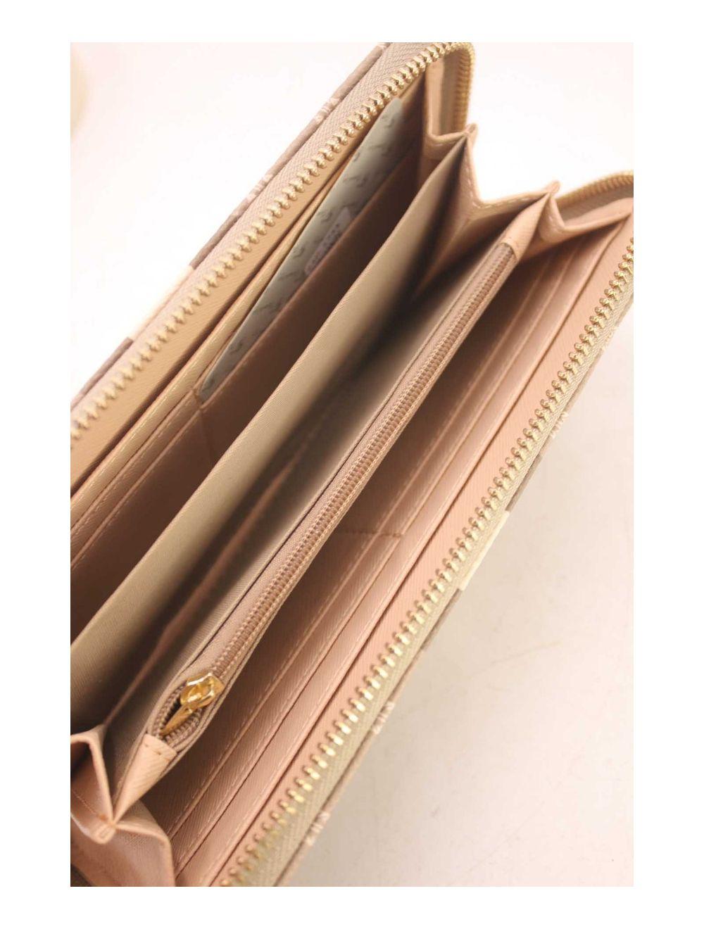 tom&eva Portefeuille Monogramme à Contour Zippé 23P-5755-Taupe