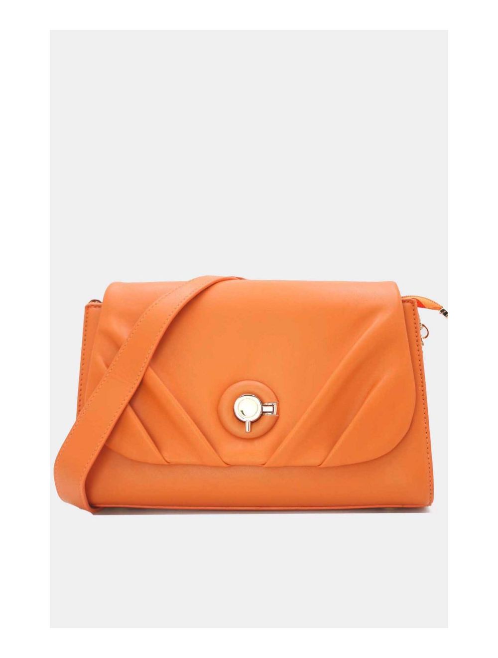 Tom&eva Sac à Bandoulière à Rabat Ruchée 23B-5865-Orange