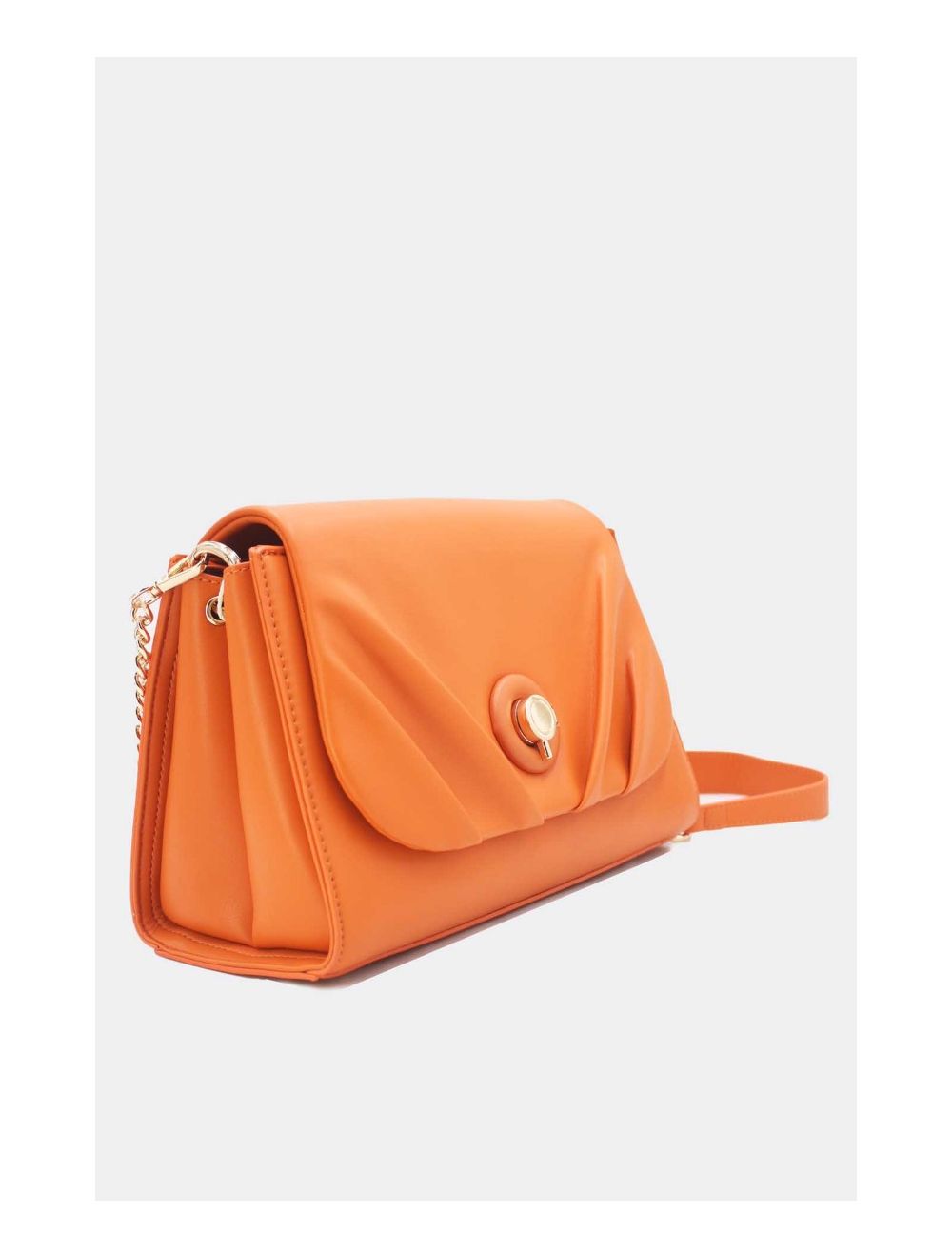 Tom&eva Sac à Bandoulière à Rabat Ruchée 23B-5865-Orange