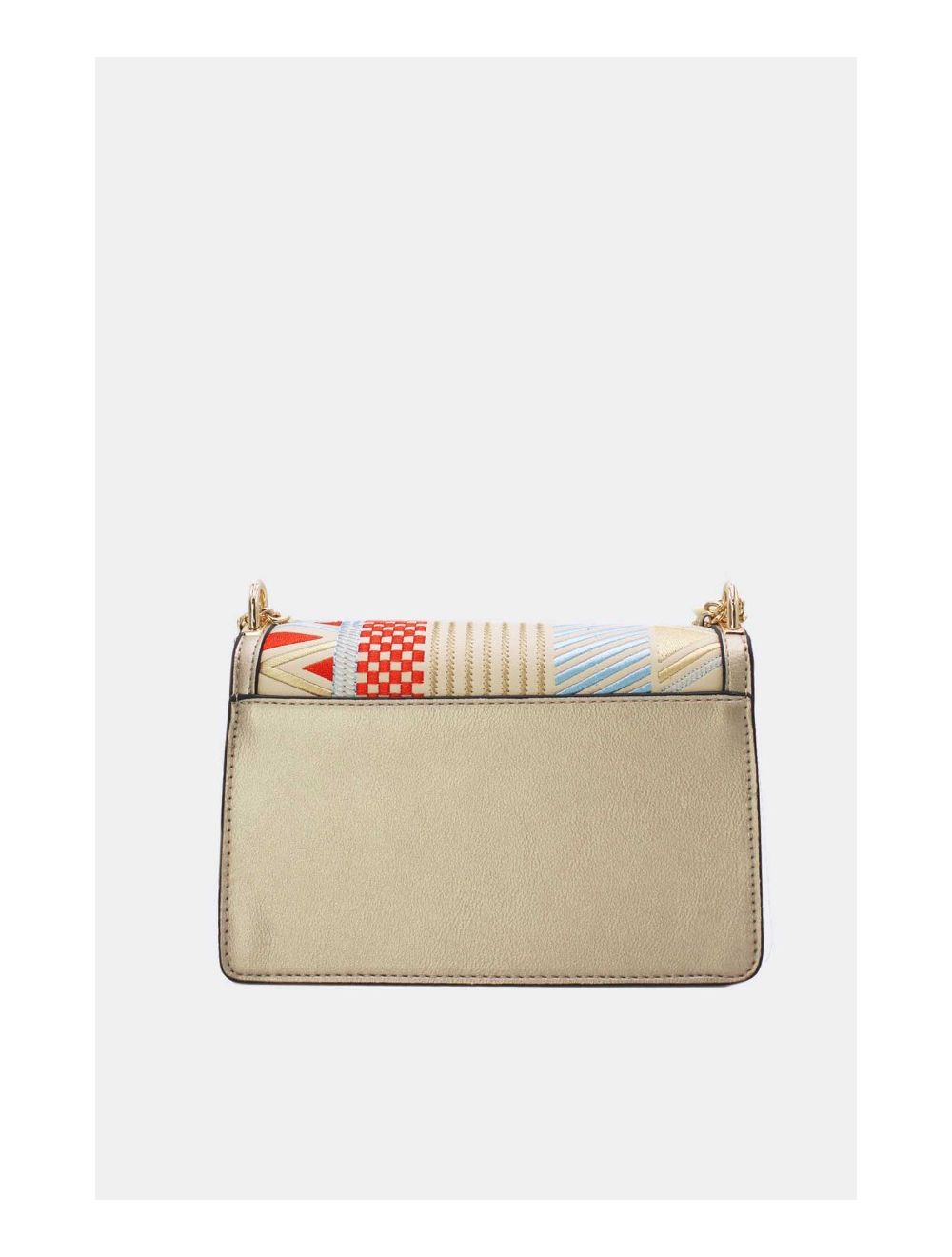 Tom&eva Sac à Bandoulière Brodé Moderne 24P-5950-Beige/Gold