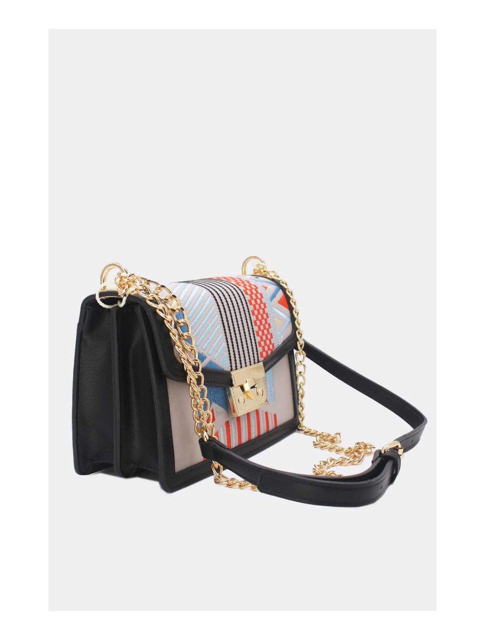 Tom&eva Sac à Bandoulière Brodé Moderne 24P-5950-Grey/Black