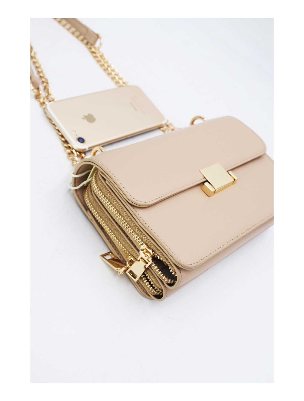 tom&eva Sac à Bandoulière Couleur Uni 24P-6086-Abricot