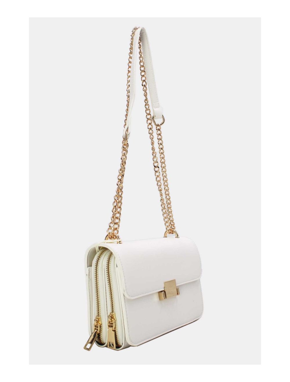 Tom&eva Sac à Bandoulière Couleur Uni 24P-6086-Blanc