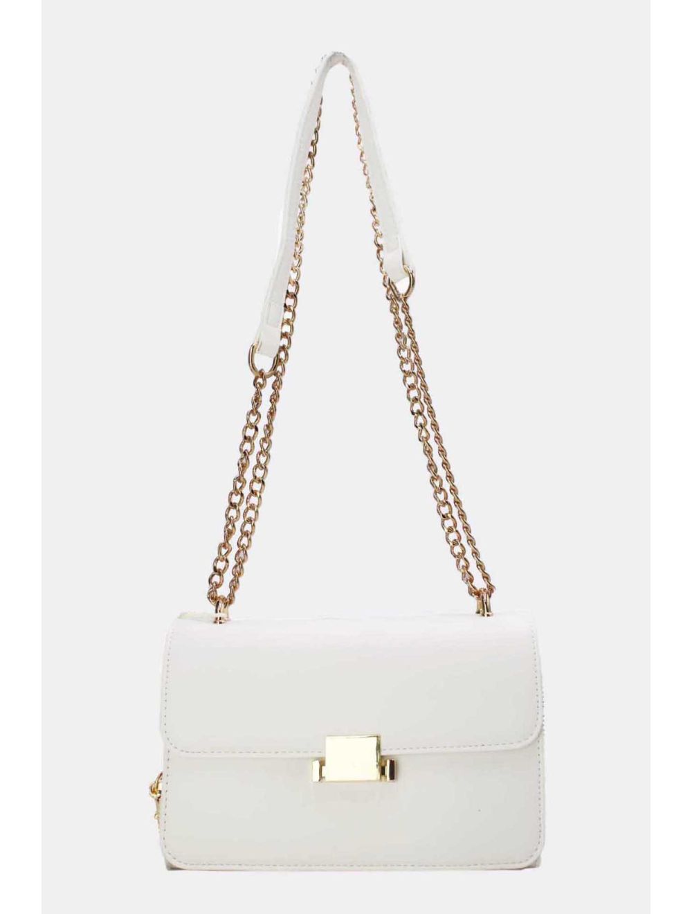 Tom&eva Sac à Bandoulière Couleur Uni 24P-6086-Blanc