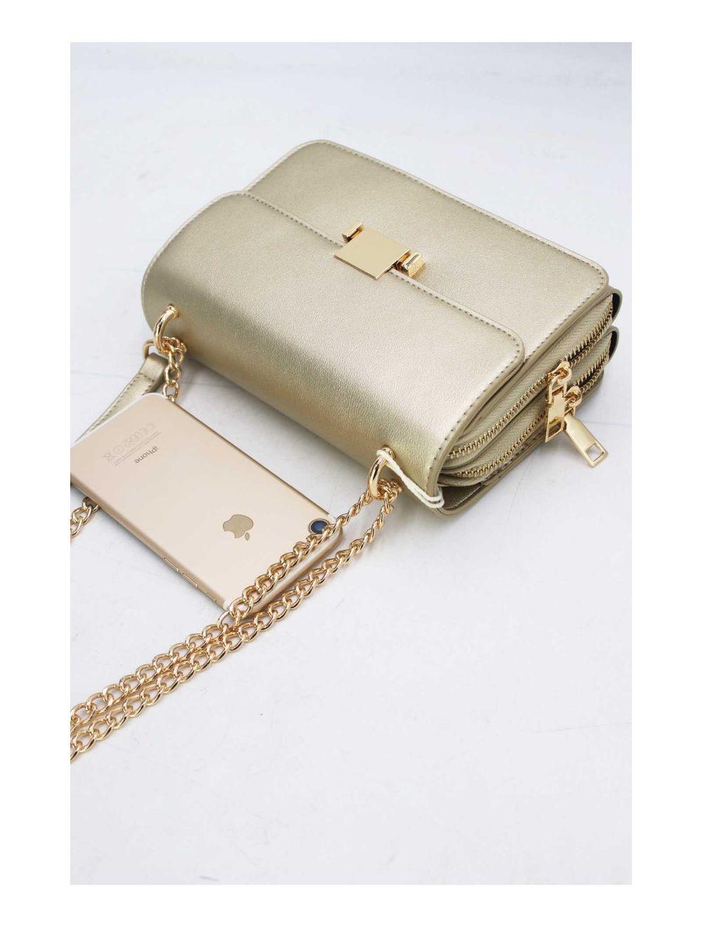 Tom&eva Sac à Bandoulière Couleur Uni 24P-6086-Doré