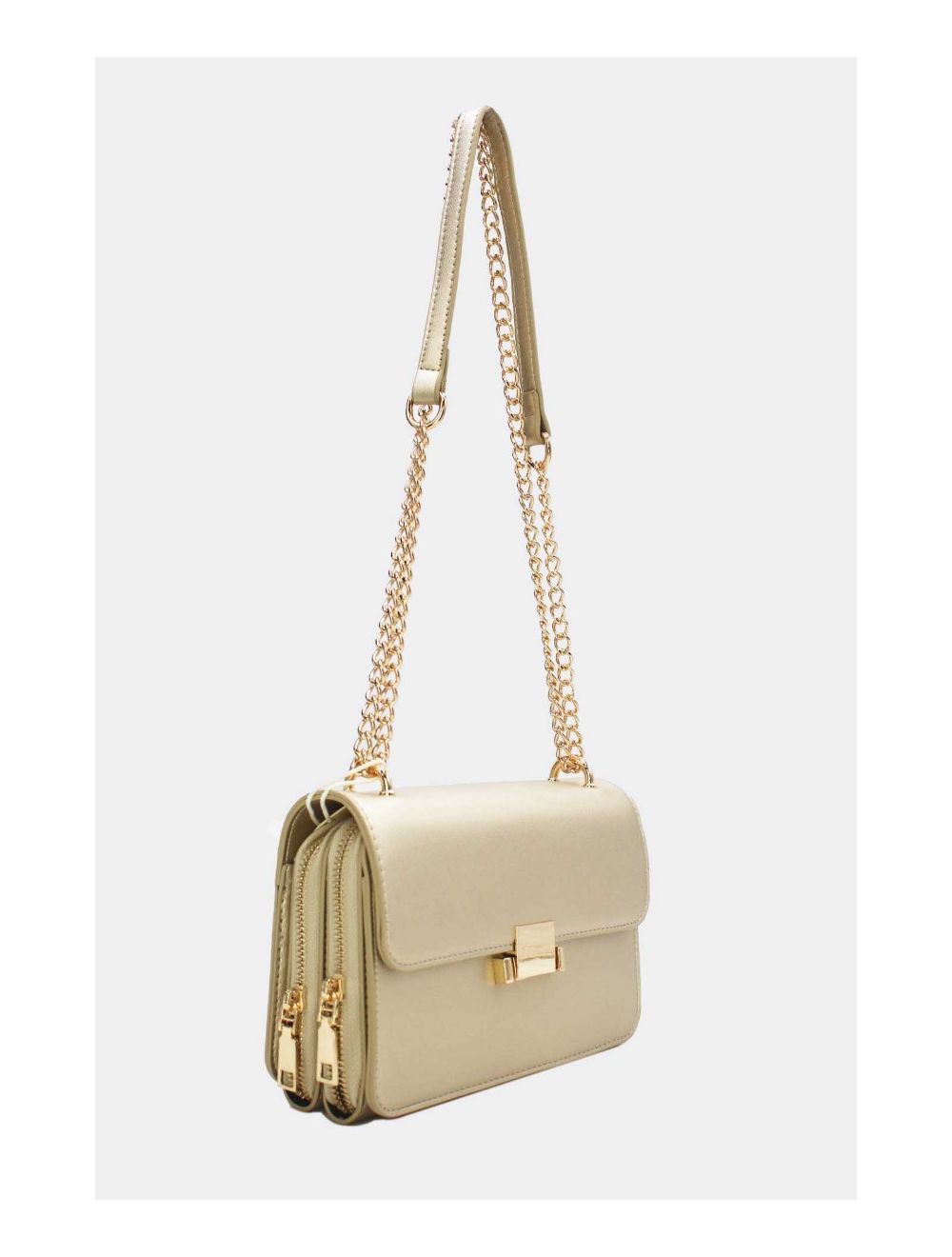 tom&eva Sac à Bandoulière Couleur Uni 24P-6086-Doré