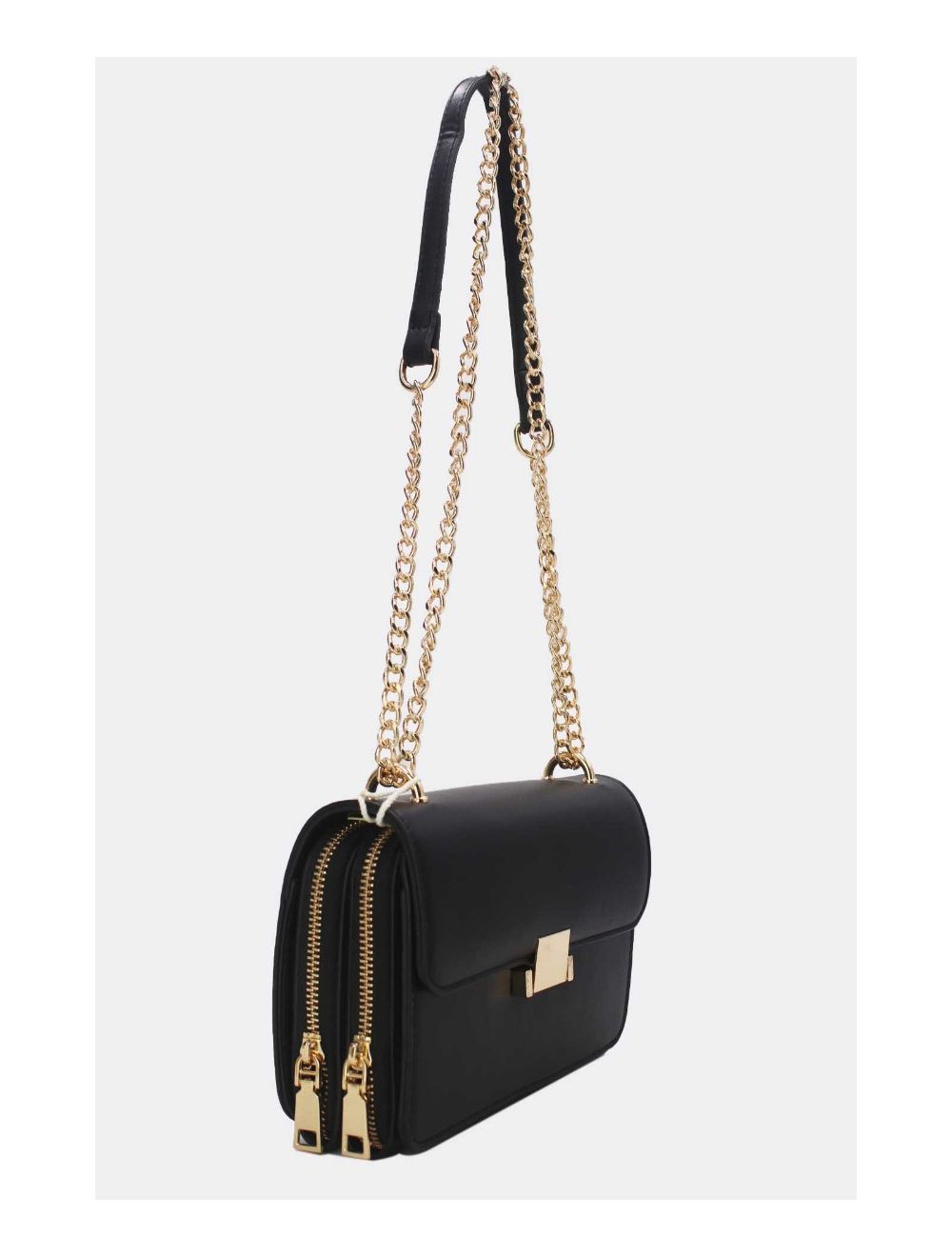 Tom&eva Sac à Bandoulière Couleur Uni 24P-6086-Noir