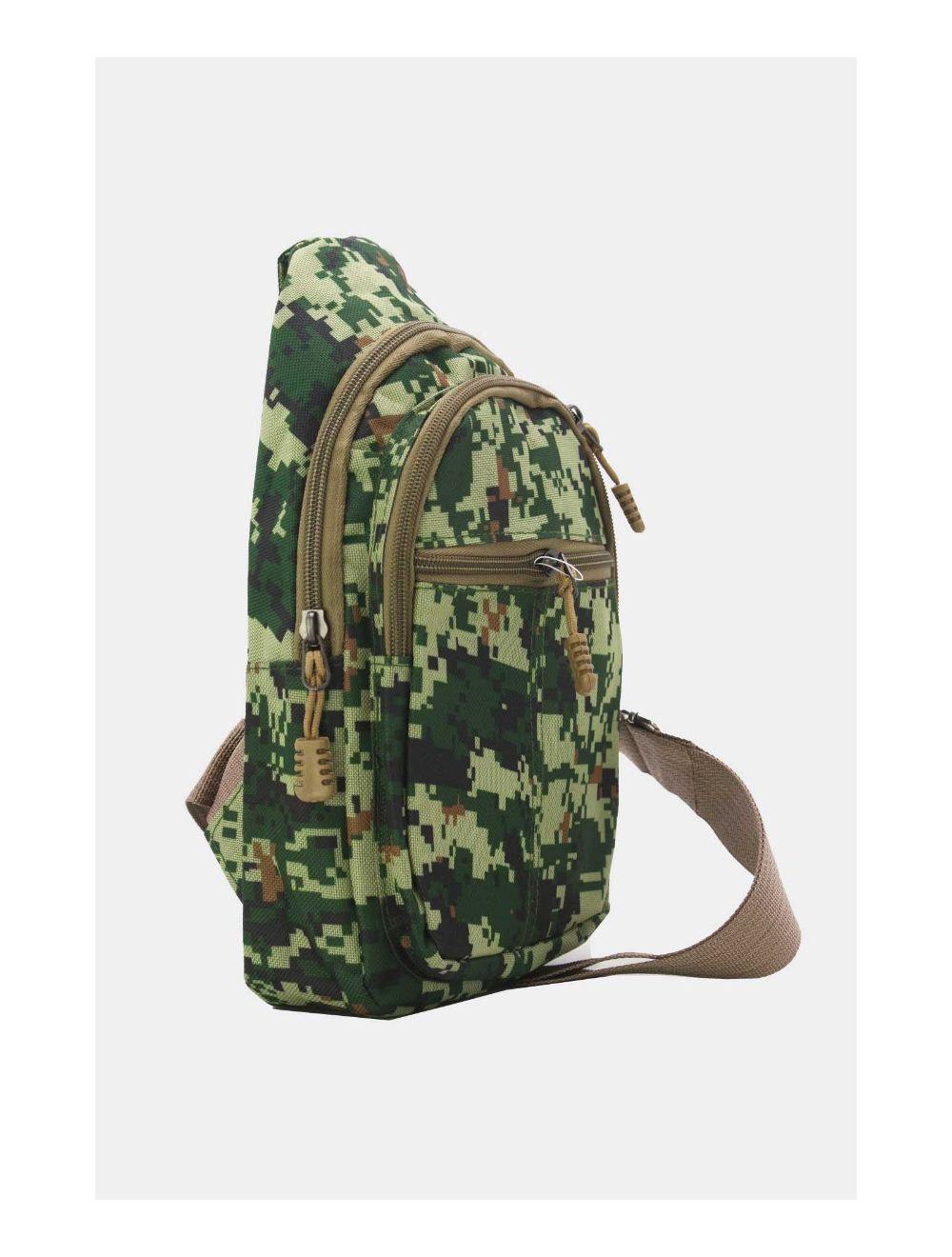 Tom&eva Sac à Bandoulière Homme Motif Camouflage -245MB-3080-Vert