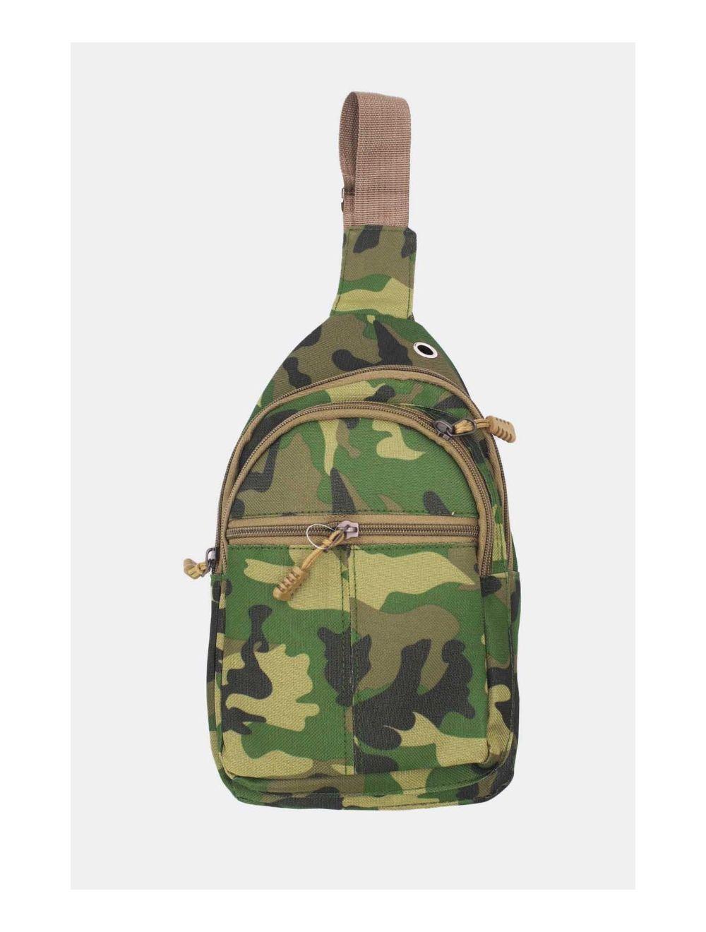 Tom&eva Sac à Bandoulière Homme Motif Camouflage -245MB-3080-Vert Camouflage