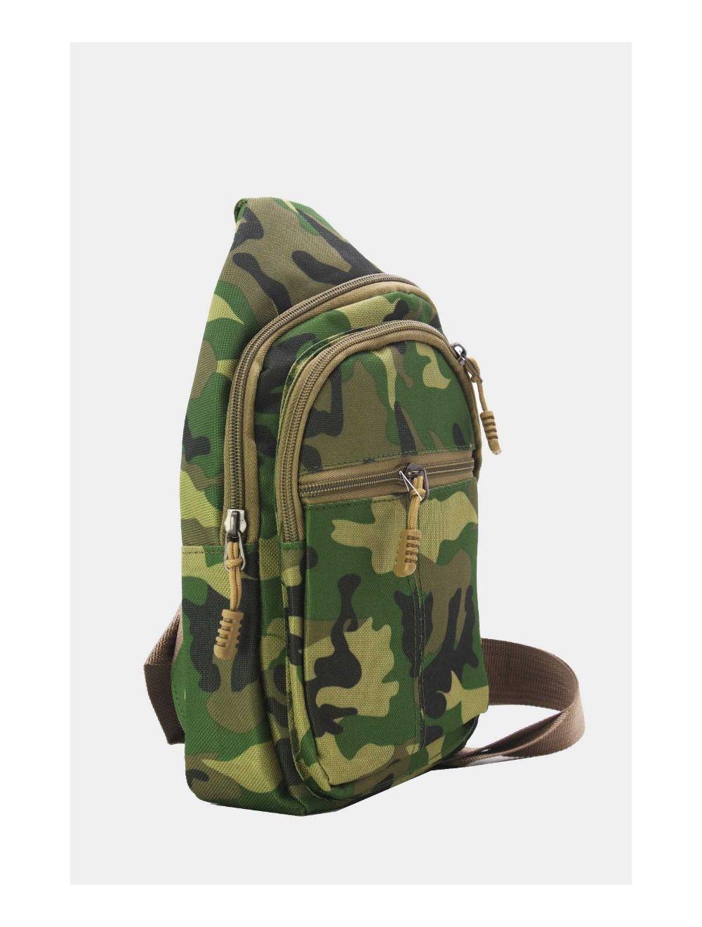 Tom&eva Sac à Bandoulière Homme Motif Camouflage -245MB-3080-Vert Camouflage