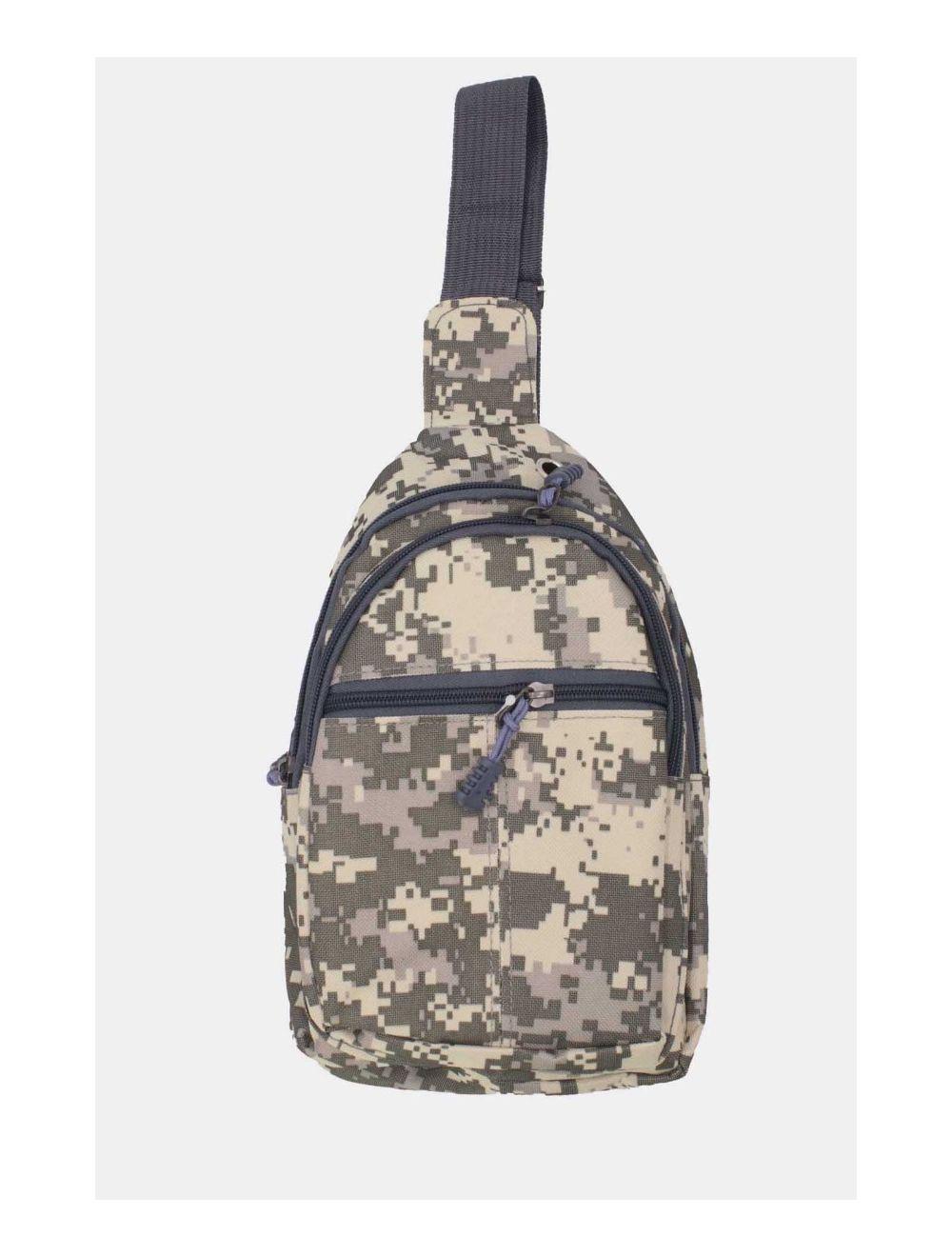Tom&eva Sac à Bandoulière Homme Motif Camouflage -245MB-3080-Beige