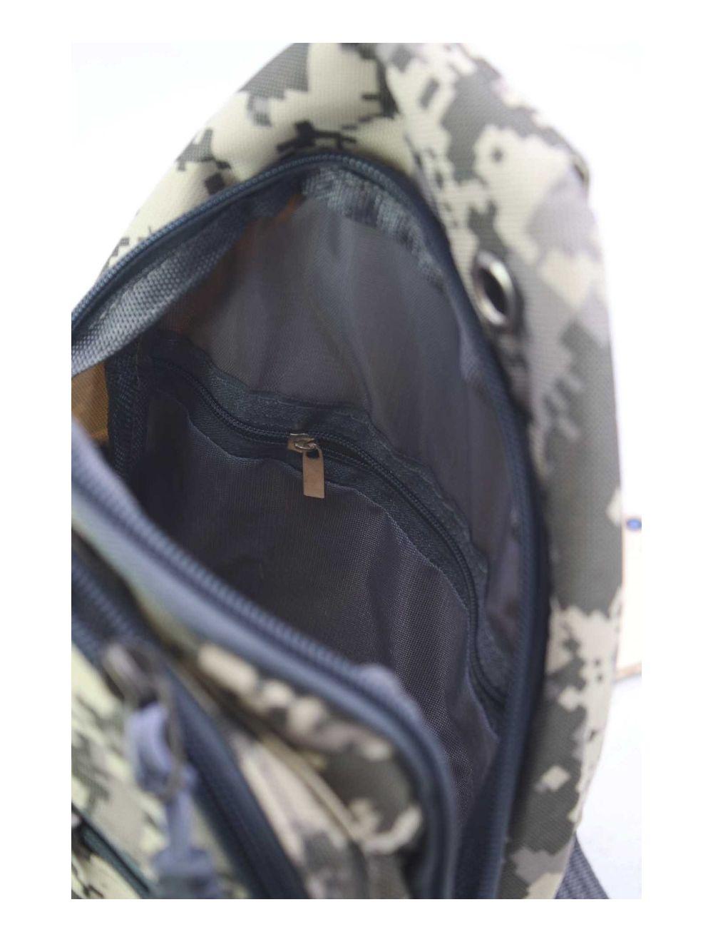 tom&eva Sac à Bandoulière Homme Motif Camouflage -245MB-3080-Beige