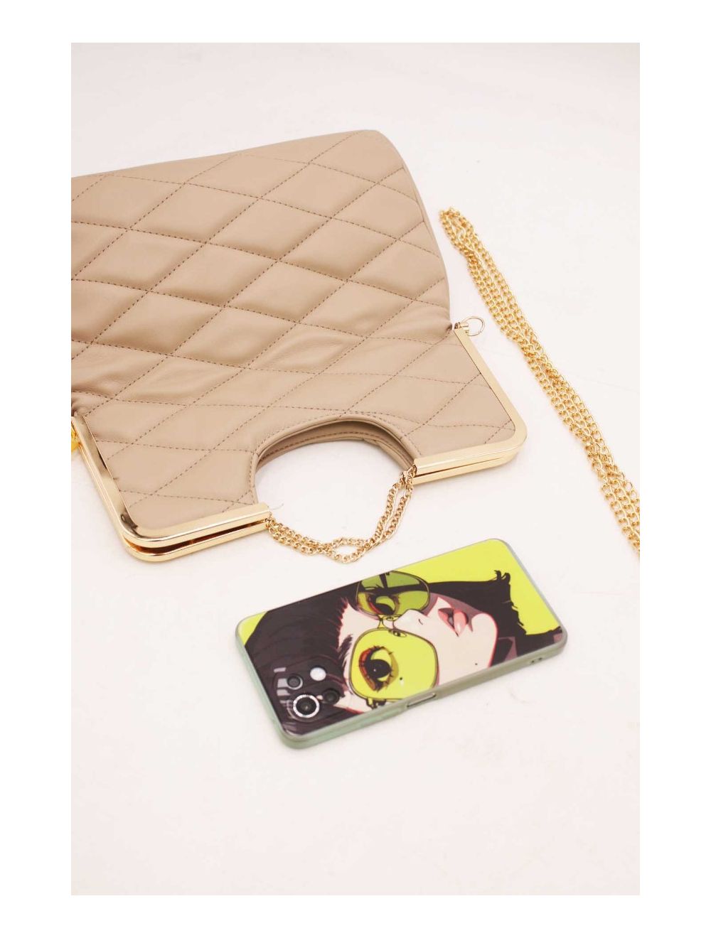 tom&eva Sac à bandoulière Matelassé-23P-5817-Abricot