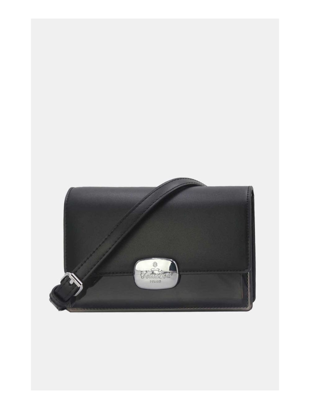 tom&eva Sac à Bandoulière Transparent 24P-6061-Noir